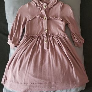 Kate Quinn bamboo long sleeved ruffled dress